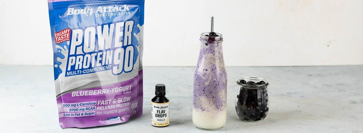 Blaubeer-Bananen-Swirl