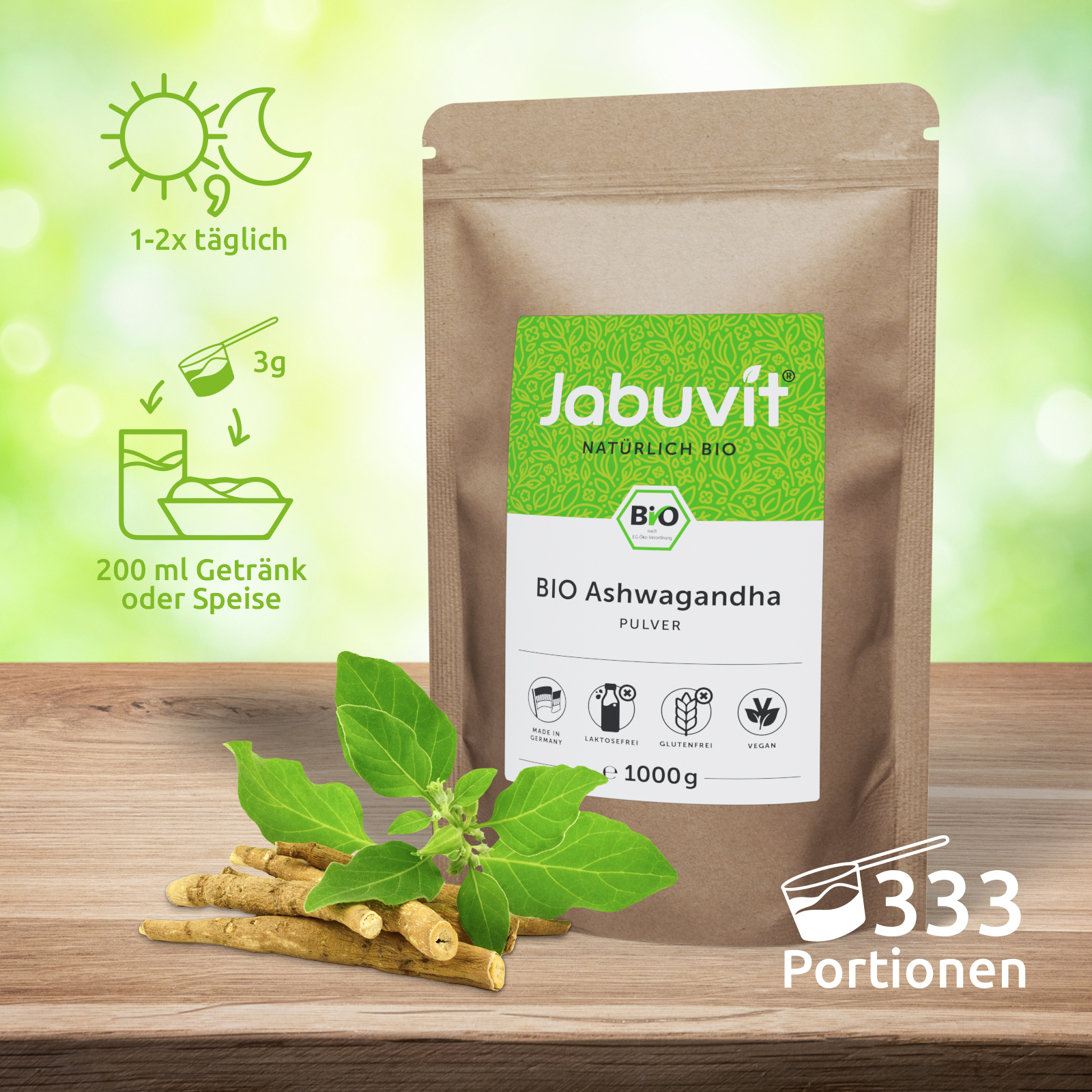 Bio Ashwagandha Pulver